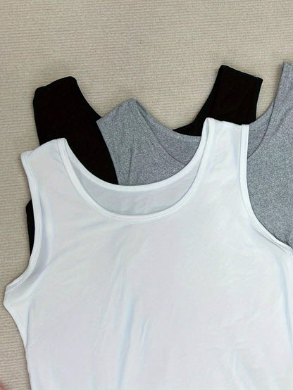 4Pcs/Pack Women V-Neck Sleeveless Comfy Casual Tank Top Undershirt