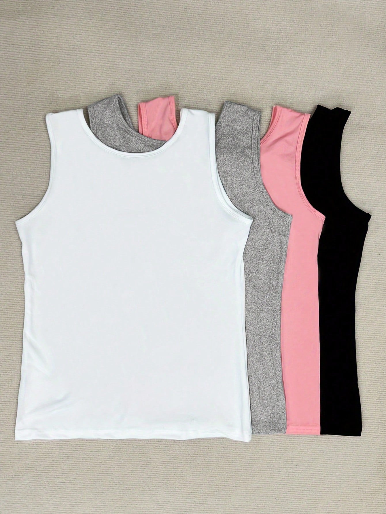 4Pcs/Pack Women V-Neck Sleeveless Comfy Casual Tank Top Undershirt
